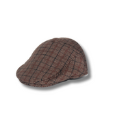 BROWN & CARAMEL COZY PLAID IVY WINTER CAP